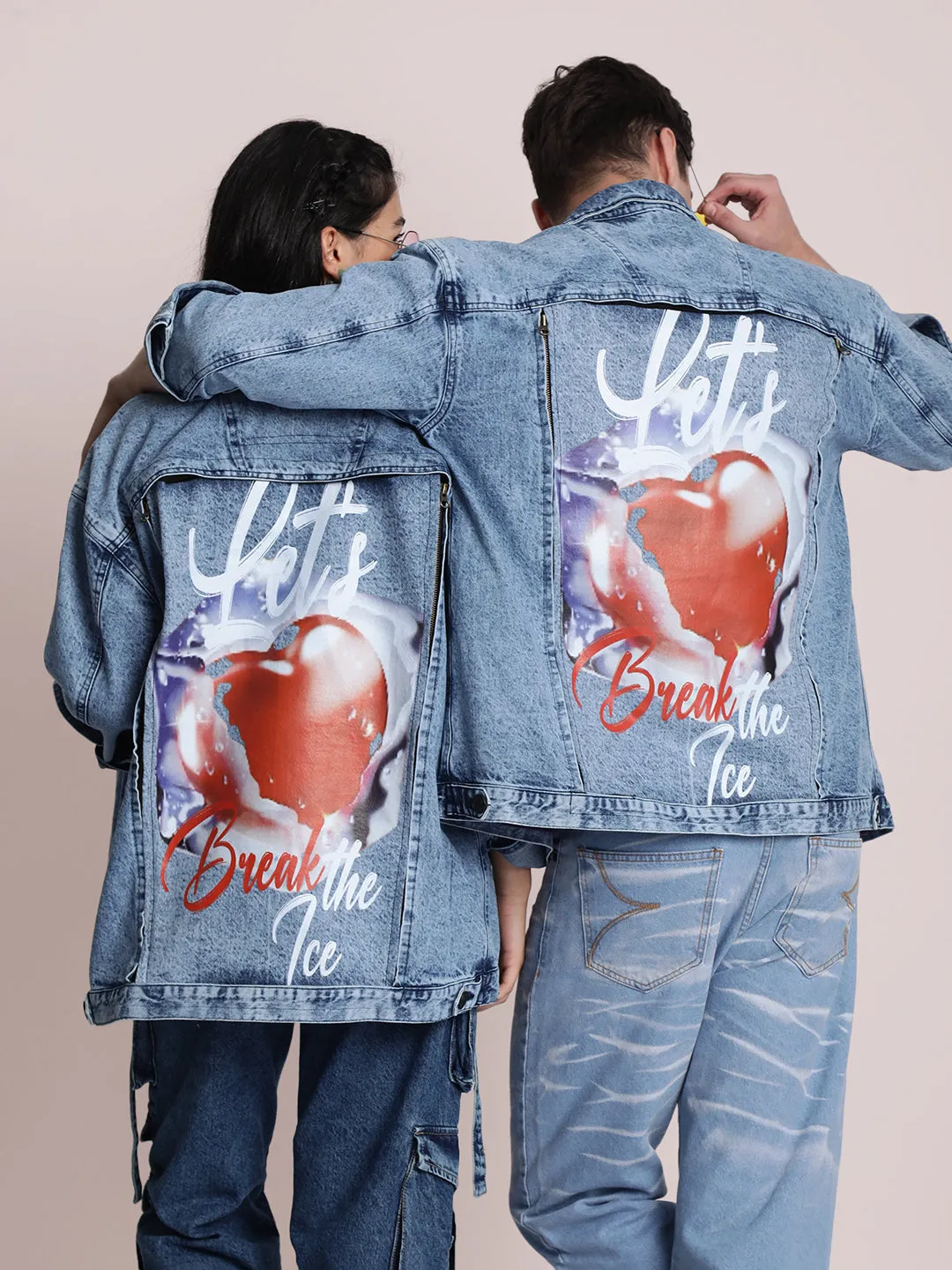 Mood Switch Printed Denim patch for Jackets