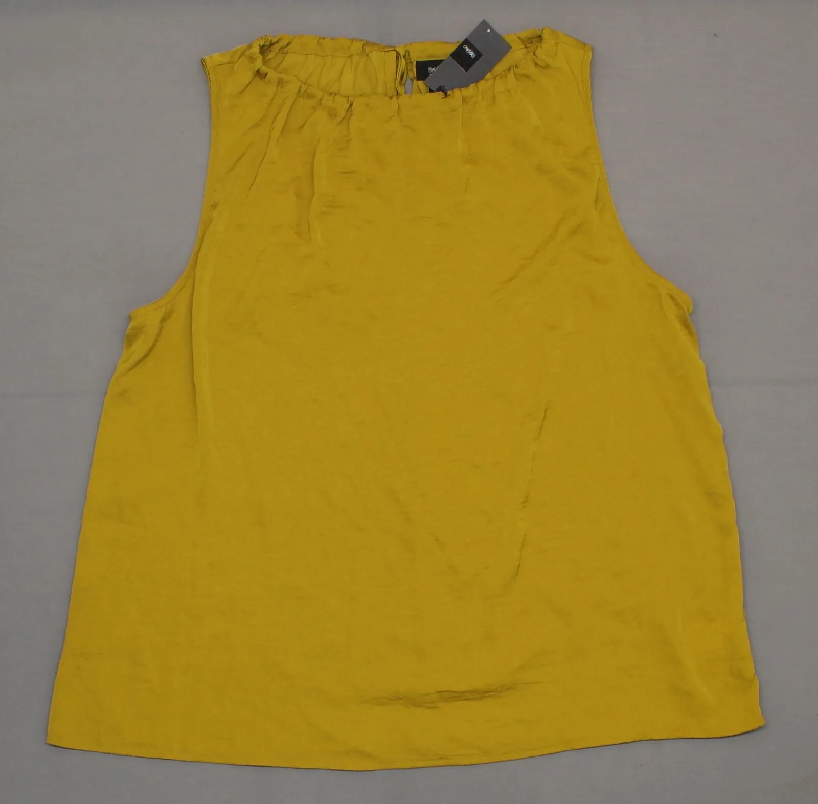 Mossimo Women's Shirred Neck Tank Top Sleeveless Blouse Shirt