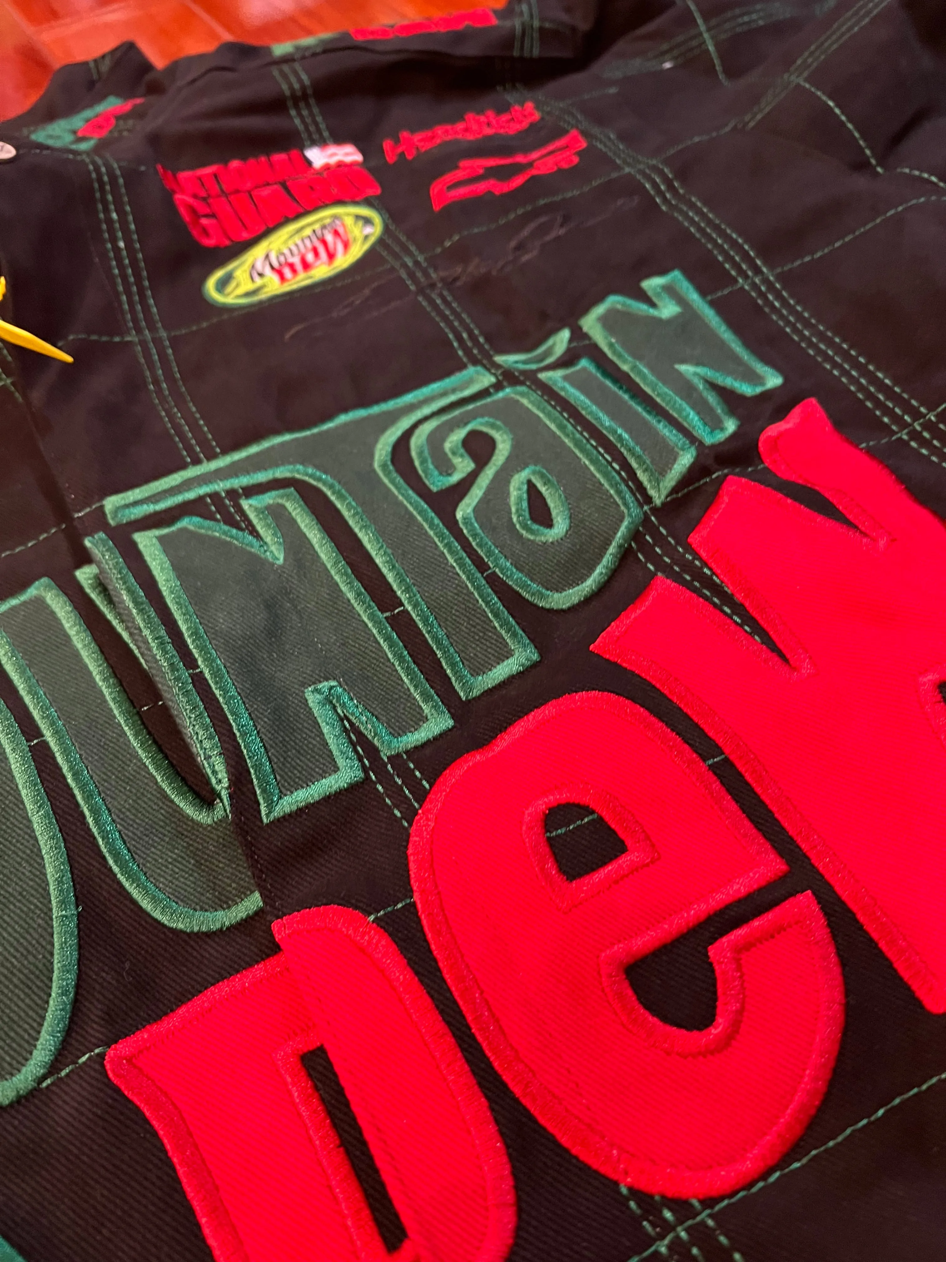 MOUNTAIN DEW - Black - Vintage (Dale Earnhardt) Nascar Jacket