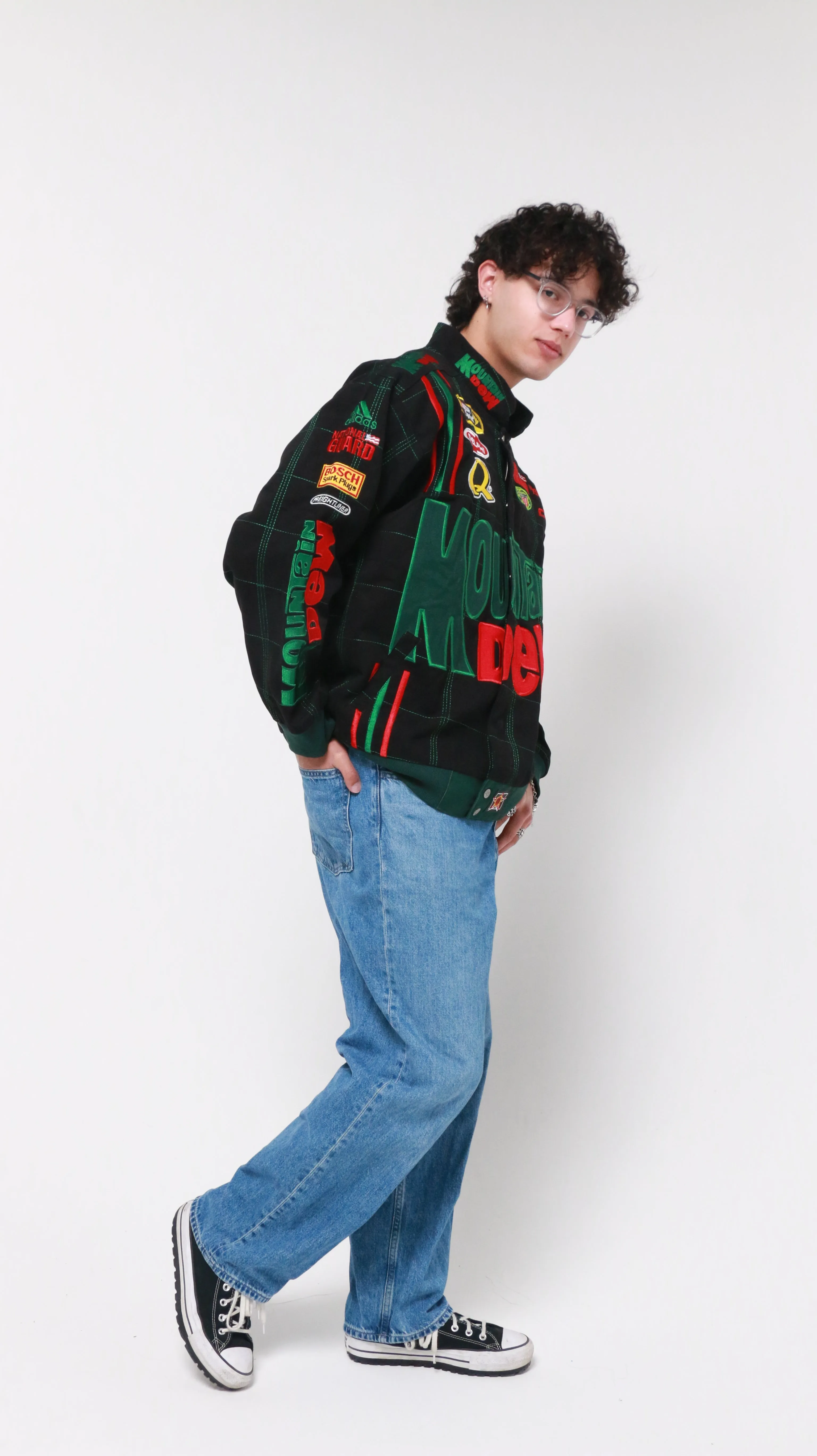 MOUNTAIN DEW - Black - Vintage (Dale Earnhardt) Nascar Jacket