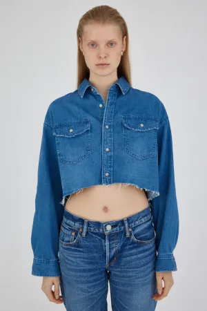 Moussy Vintage Nashboro Cropped Jean Shirt