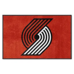 NBA - Portland Trail Blazers 4X6 Logo Mat - Landscape