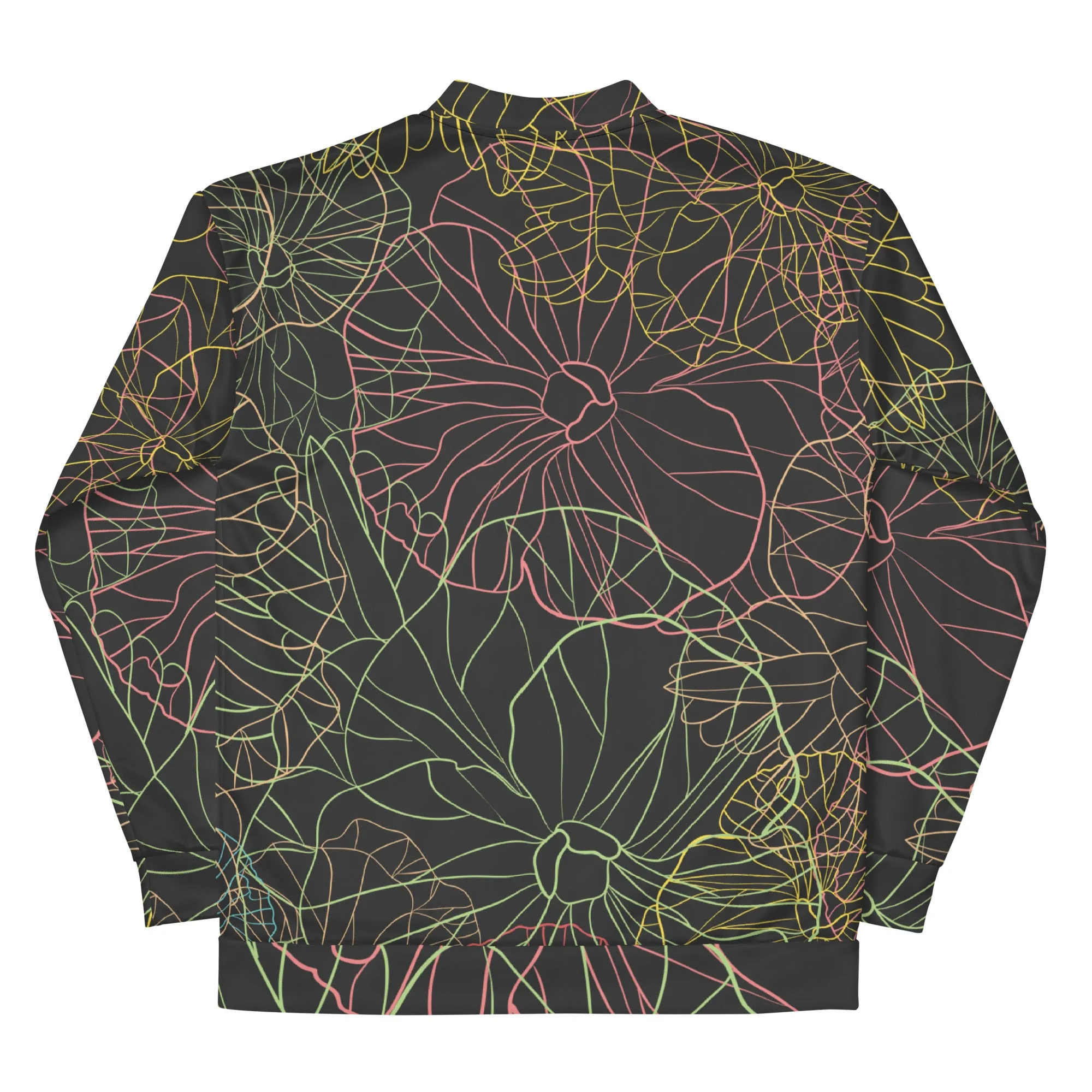 Neon dark Floral - Sustainably Made Jacket