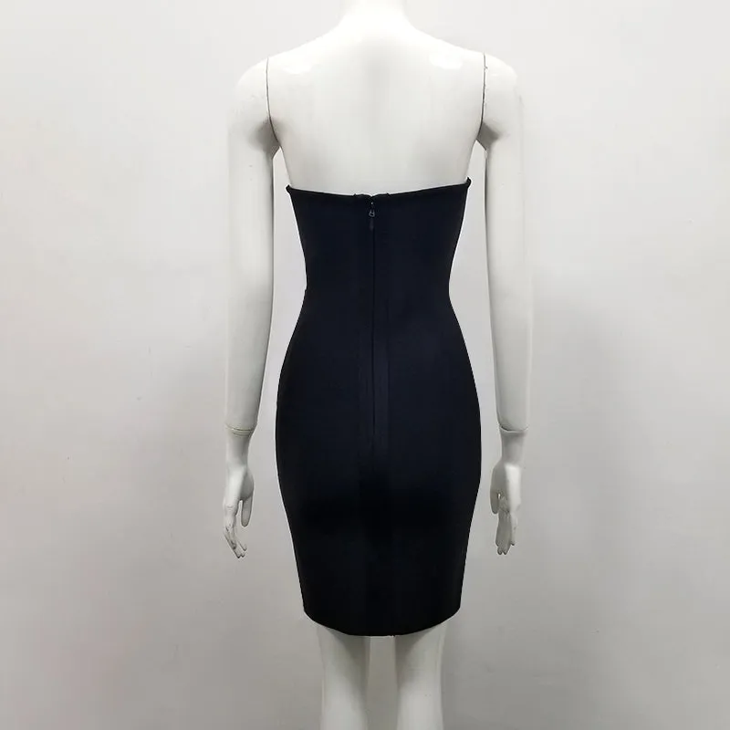 new arrivals fashion women elegant off shoulder bandage cocktail dress