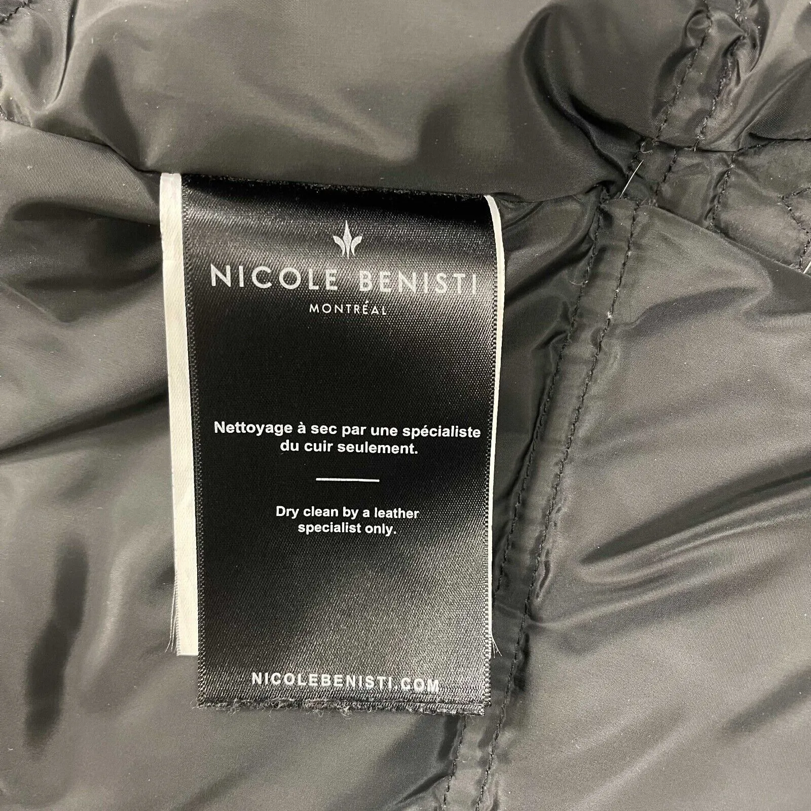 Nicole Benisti -Madison Fur-Lined Parka Coat / Black Jacket - Size S