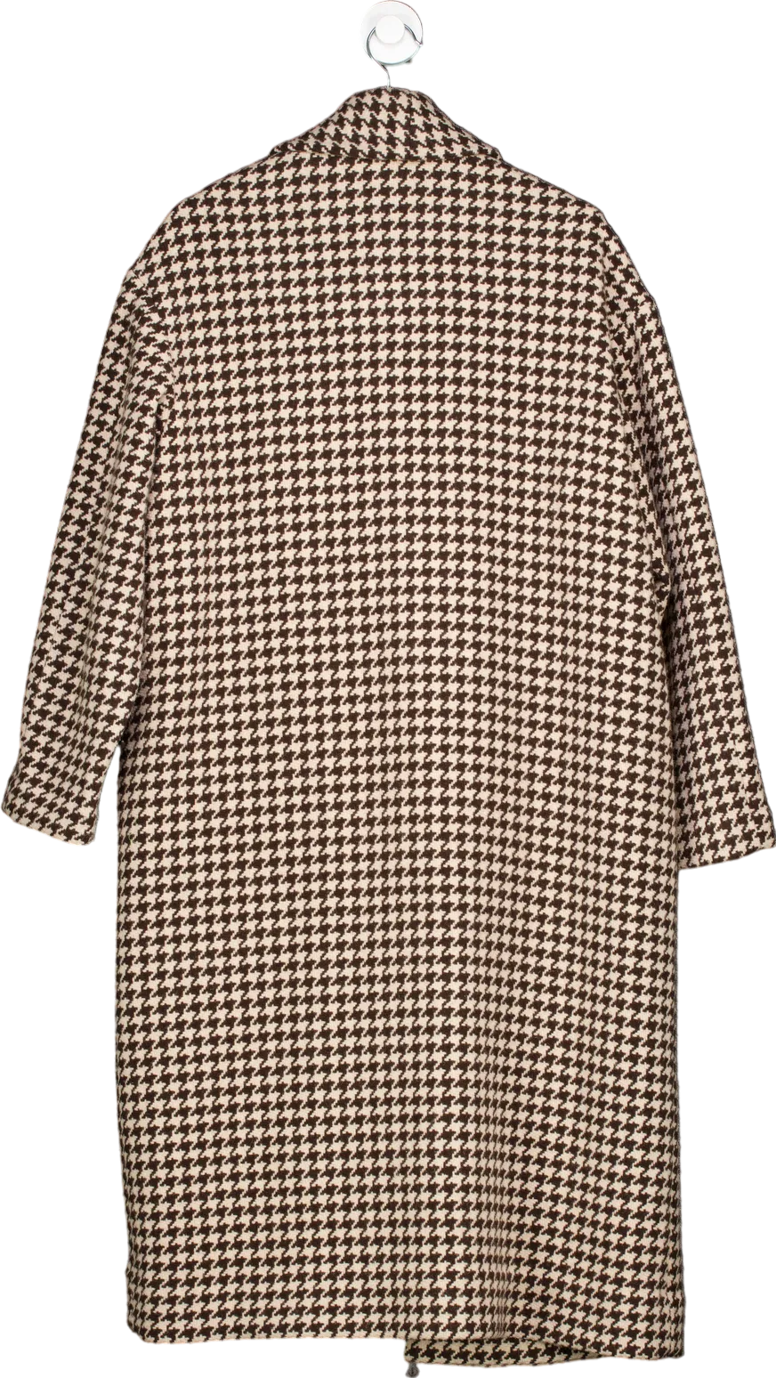 Nili Lotan Brown Houndstooth Coat UK S