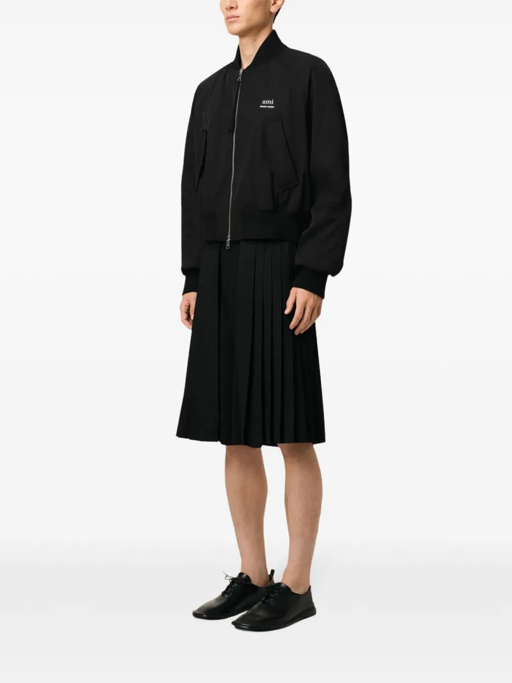 Nylon bomber jacket