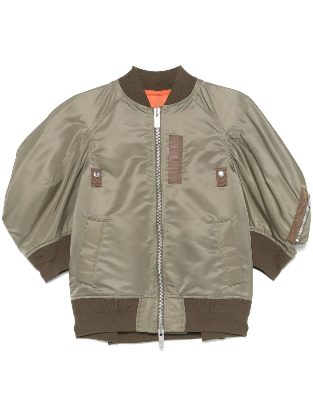 Nylon bomber jacket