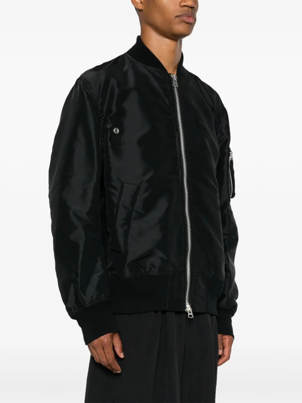 Nylon bomber jacket