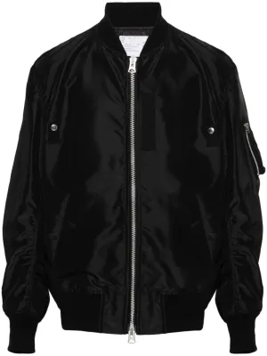 Nylon bomber jacket