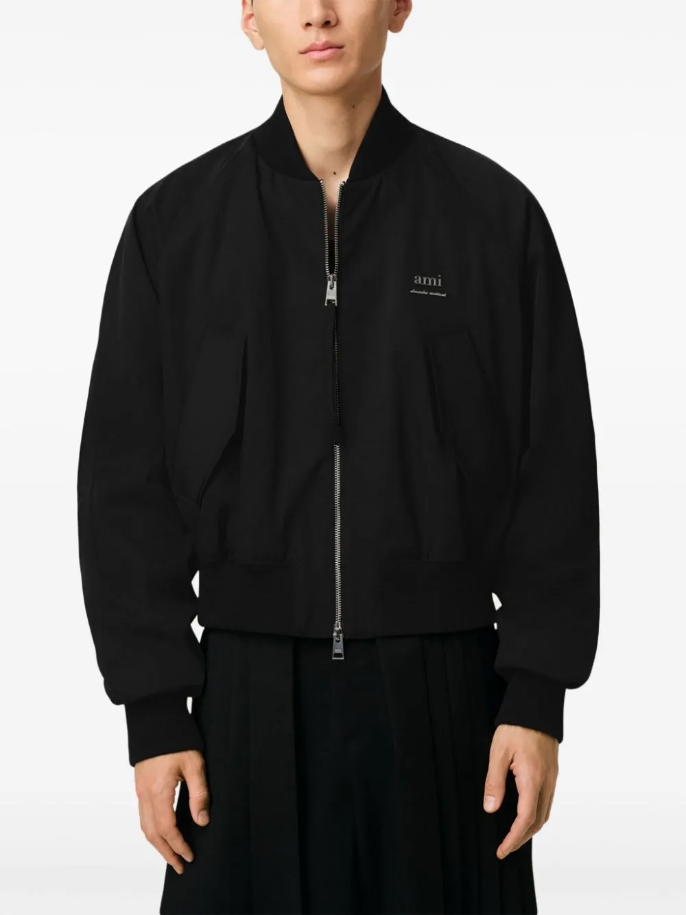 Nylon bomber jacket