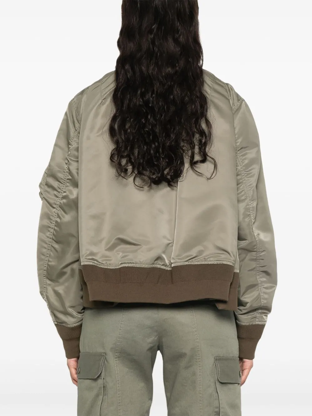 Nylon bomber jacket