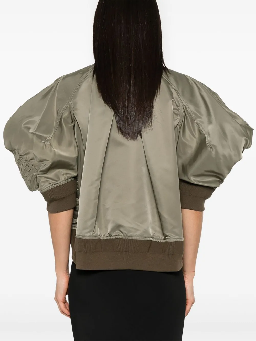 Nylon bomber jacket