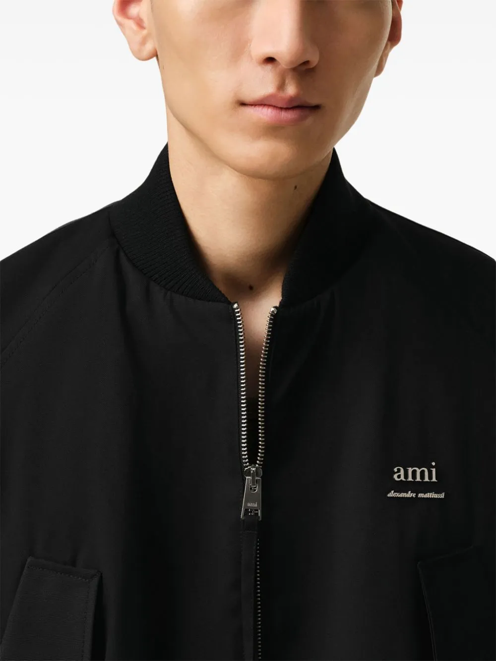 Nylon bomber jacket