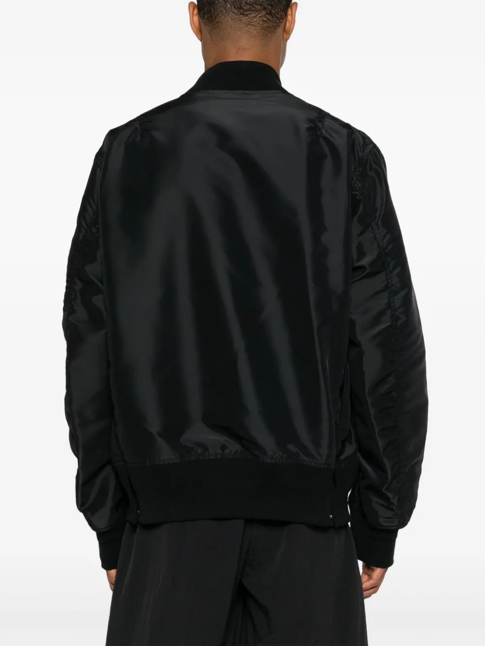 Nylon bomber jacket