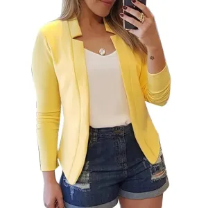 Office Lady Jacket Blazer Autumn Winter All-match Polyester Business Women Jacket Suit