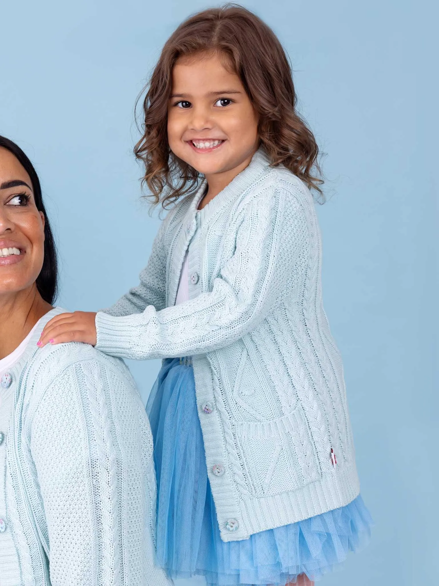 Oversized Snuggle Cardigan Blue