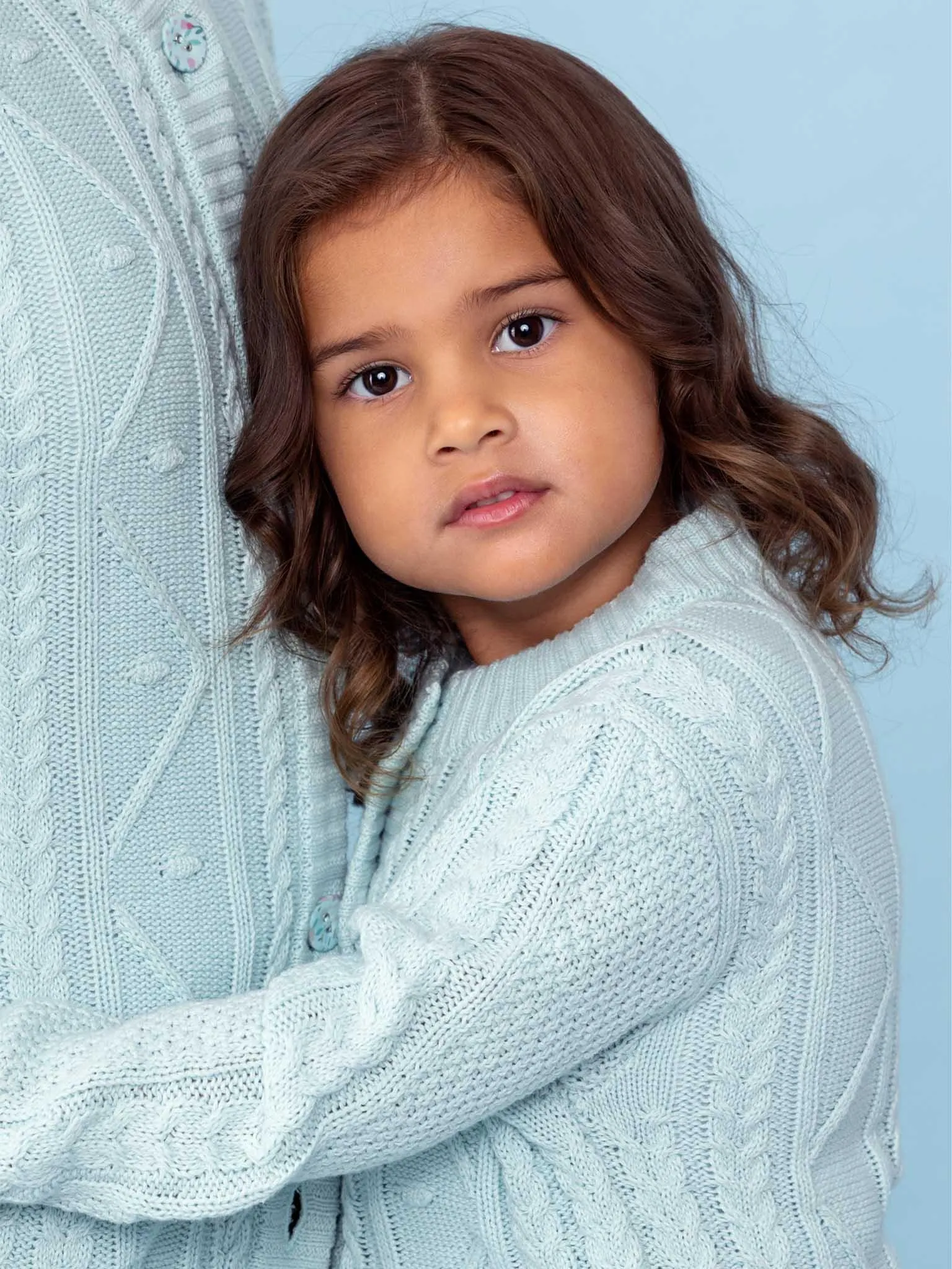 Oversized Snuggle Cardigan Blue