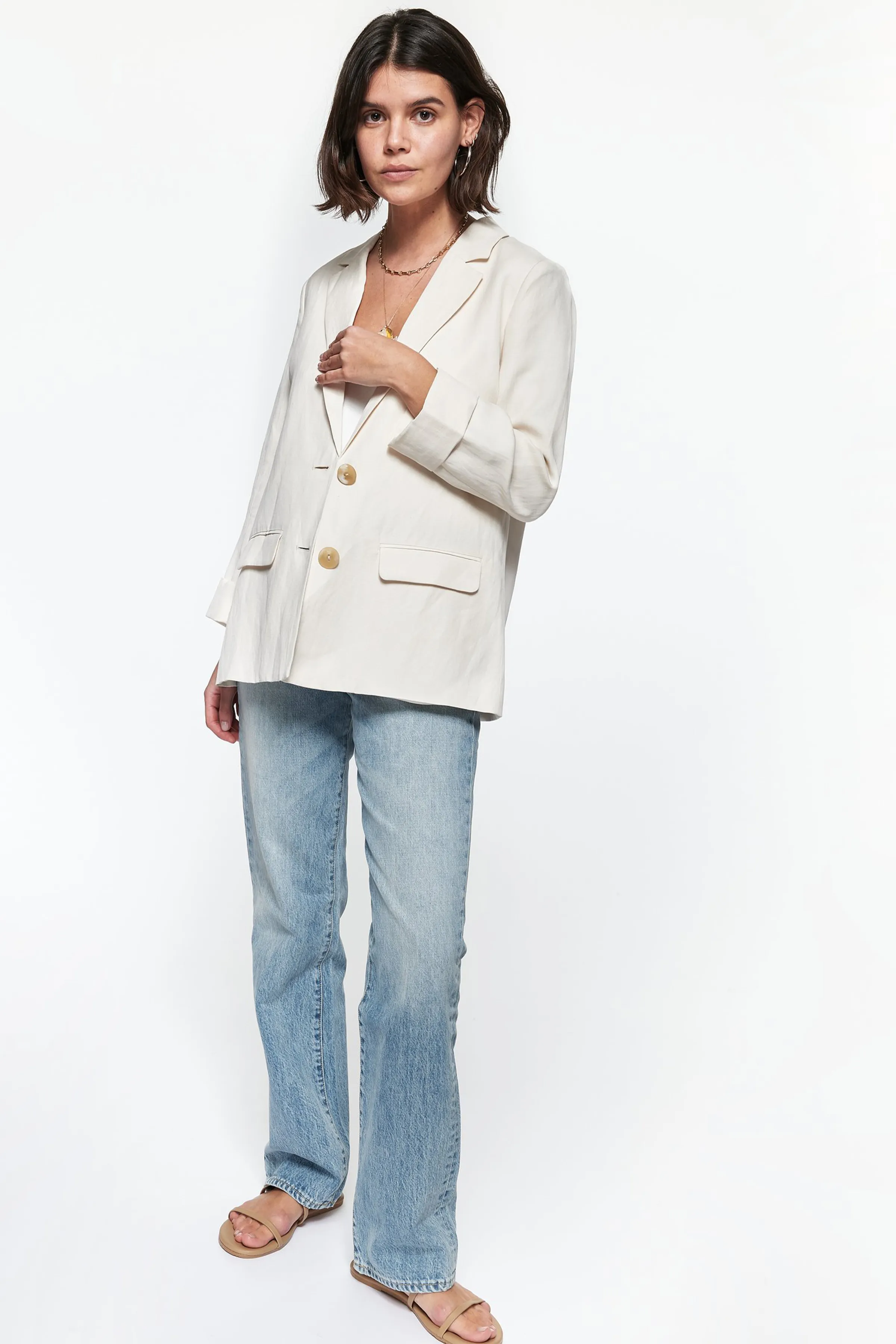 OWEN LINEN BLAZER