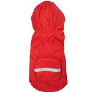 Packable Dog Raincoat Red
