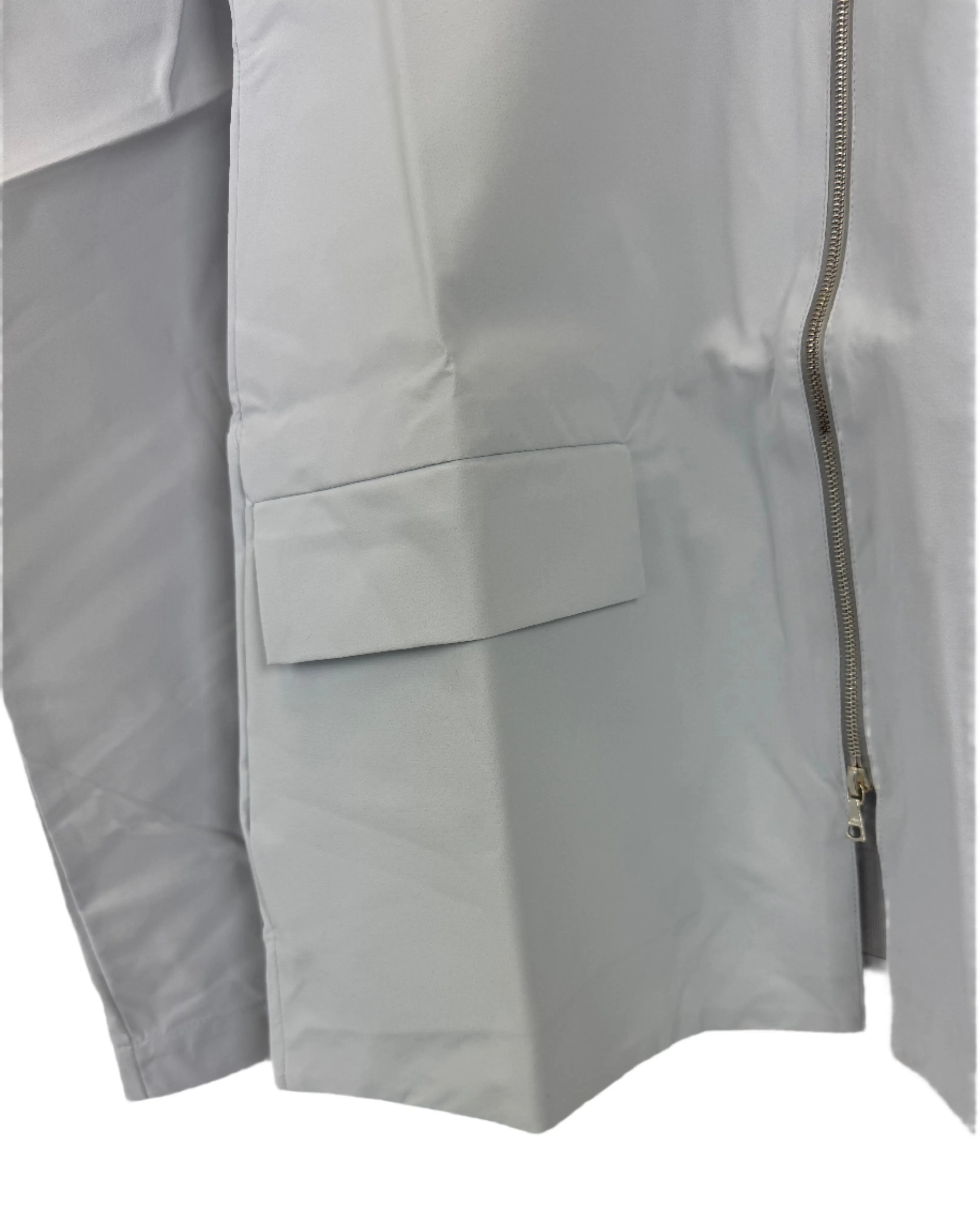 Pale Blue Raincoat With Hood - Size 0 - 8