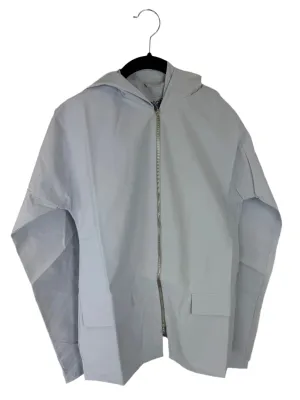 Pale Blue Raincoat With Hood - Size 0 - 8