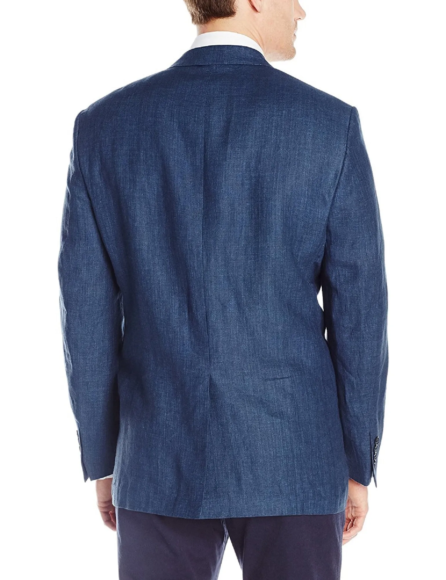 Palm Beach Bradley Navy Linen Suit Separate Jacket Big and Tall