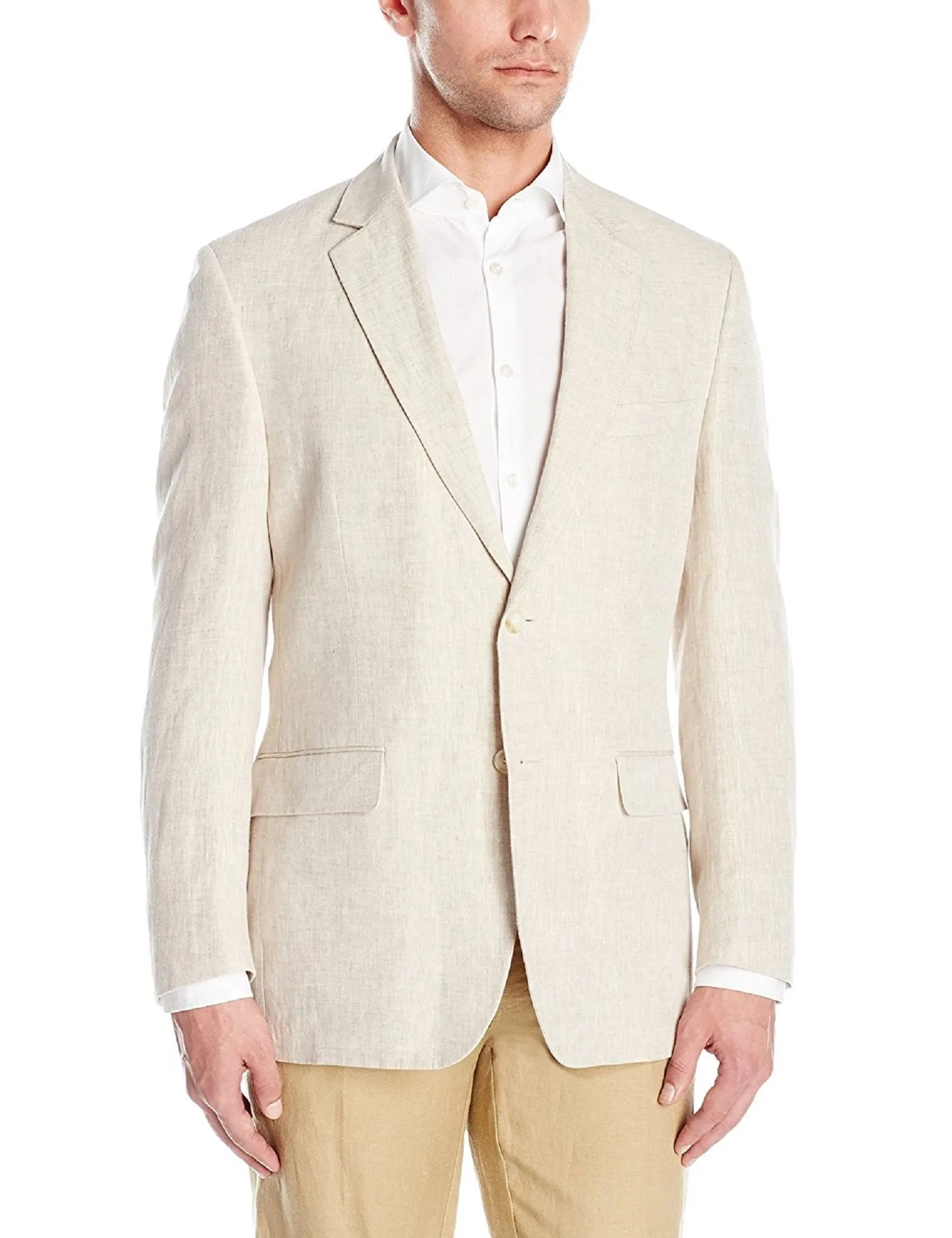 Palm Beach Brock Natural Linen Coat Big and Tall