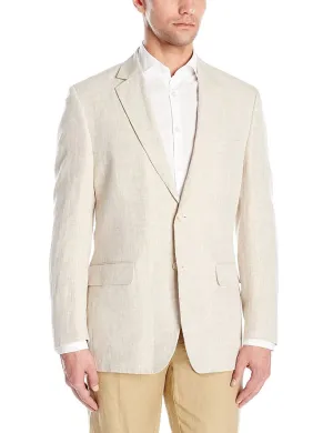 Palm Beach Brock Natural Linen Coat Big and Tall