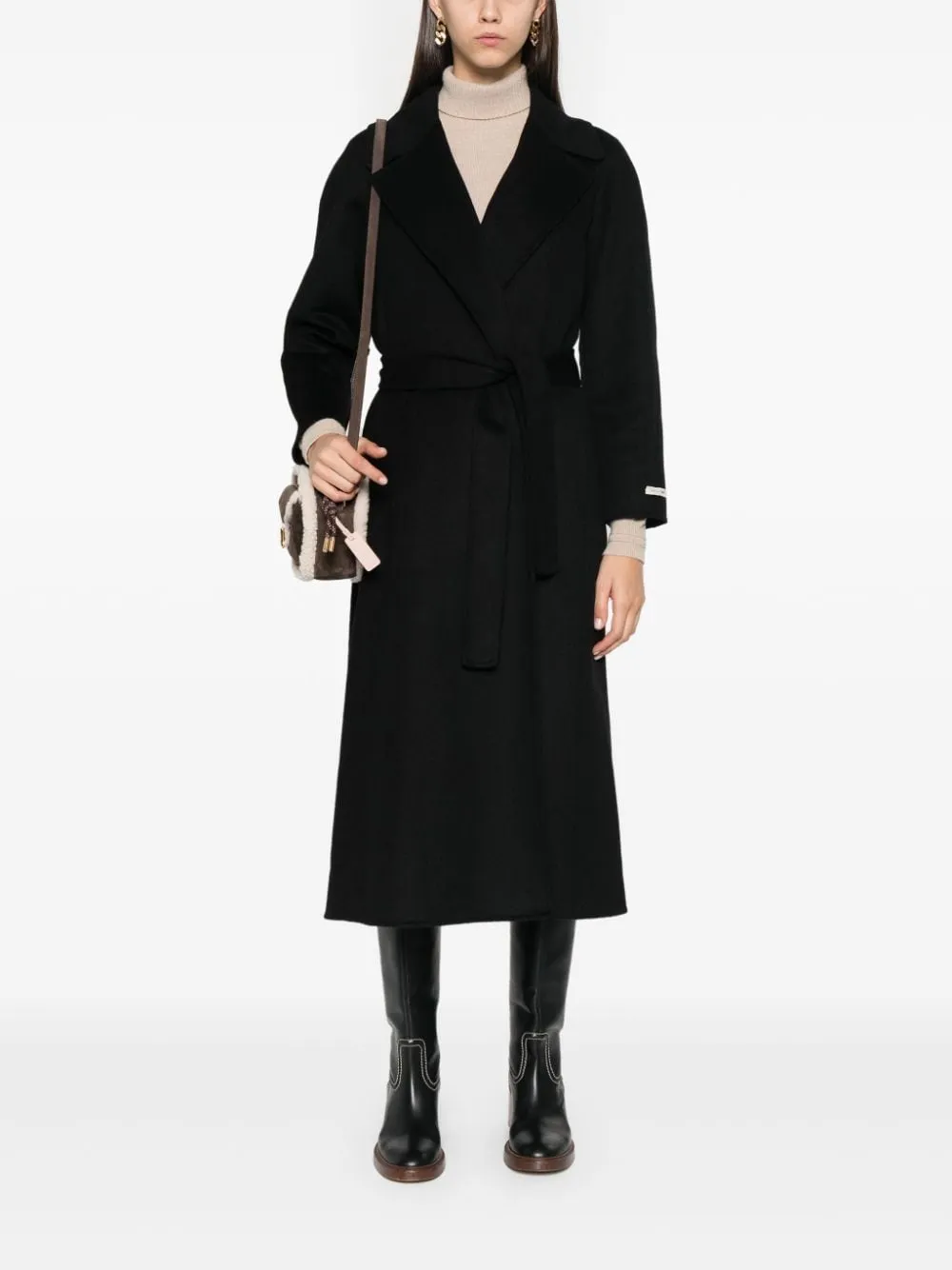 Paola wool belted coat