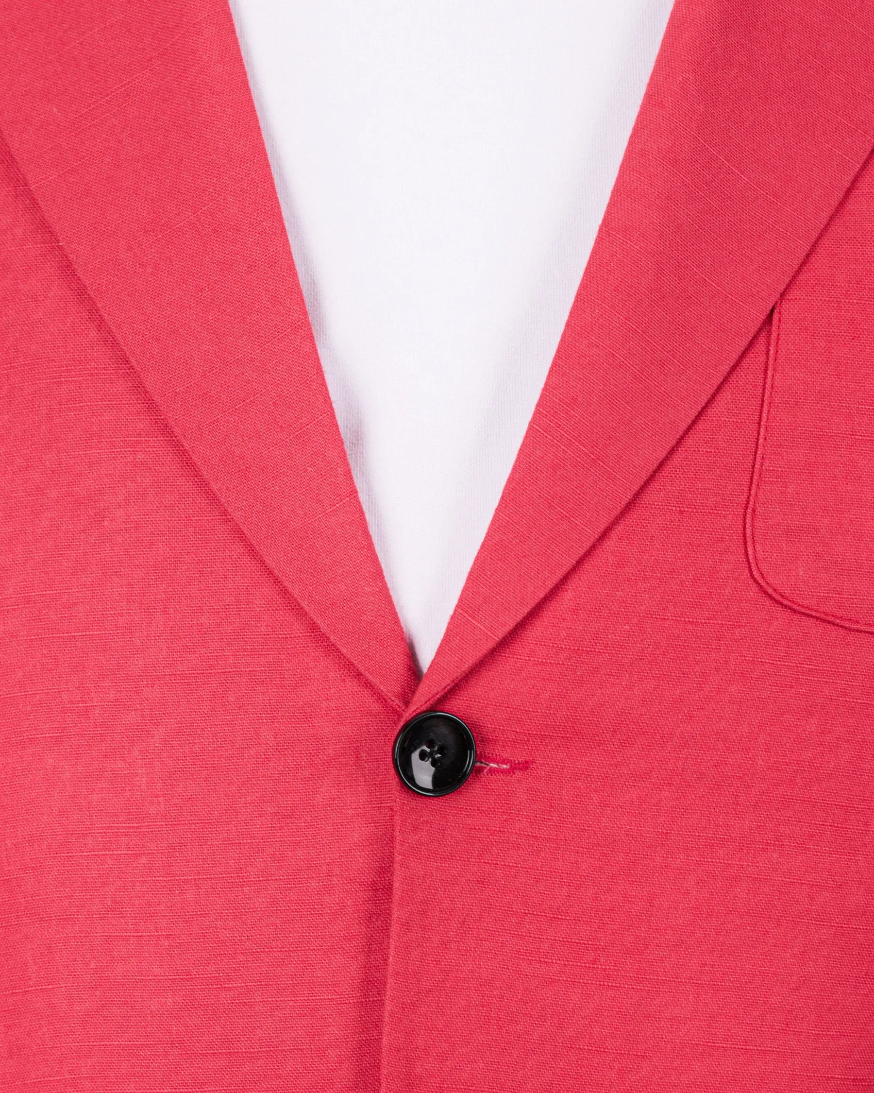 Peach Luxurious Linen Sports Blazer