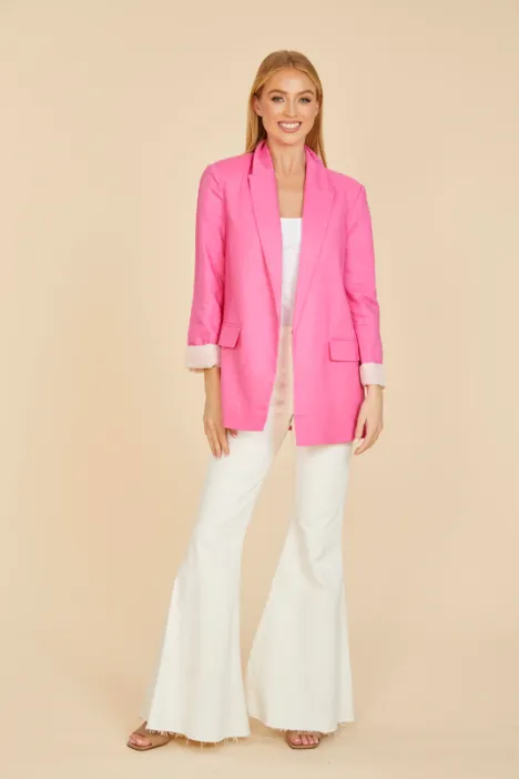 Pin Stripe Linen Blazer 75448
