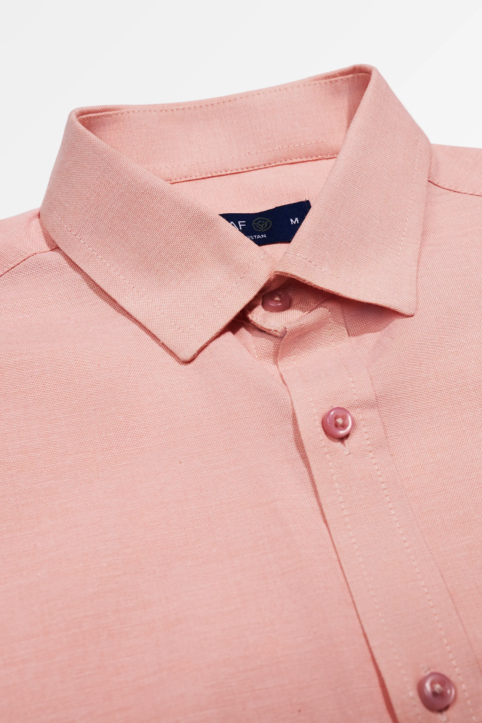 Pink Formal Shirt for Men | Sophisticated Office Wear by Leaf Clothing