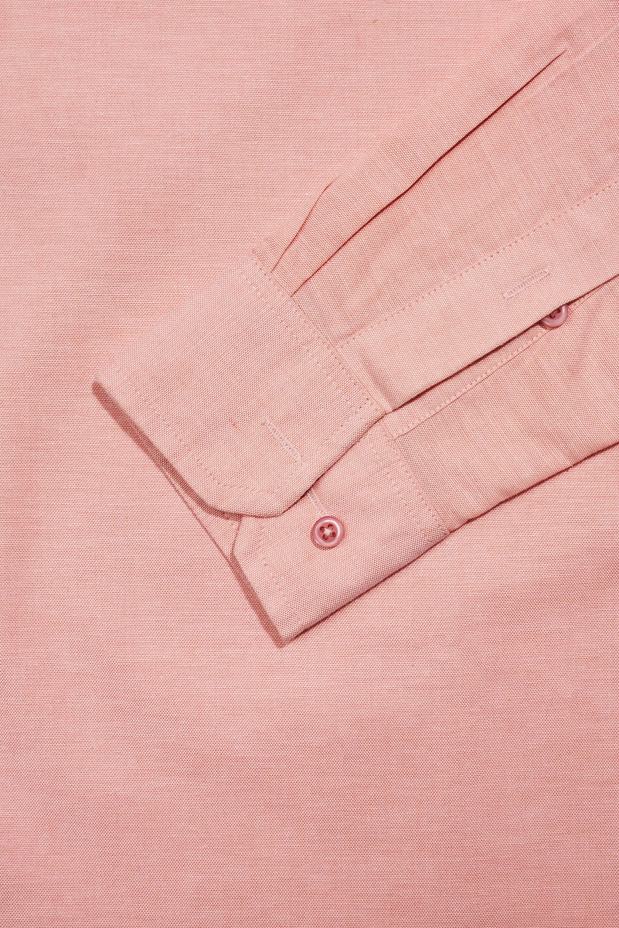 Pink Formal Shirt for Men | Sophisticated Office Wear by Leaf Clothing
