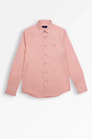 Pink Formal Shirt for Men | Sophisticated Office Wear by Leaf Clothing