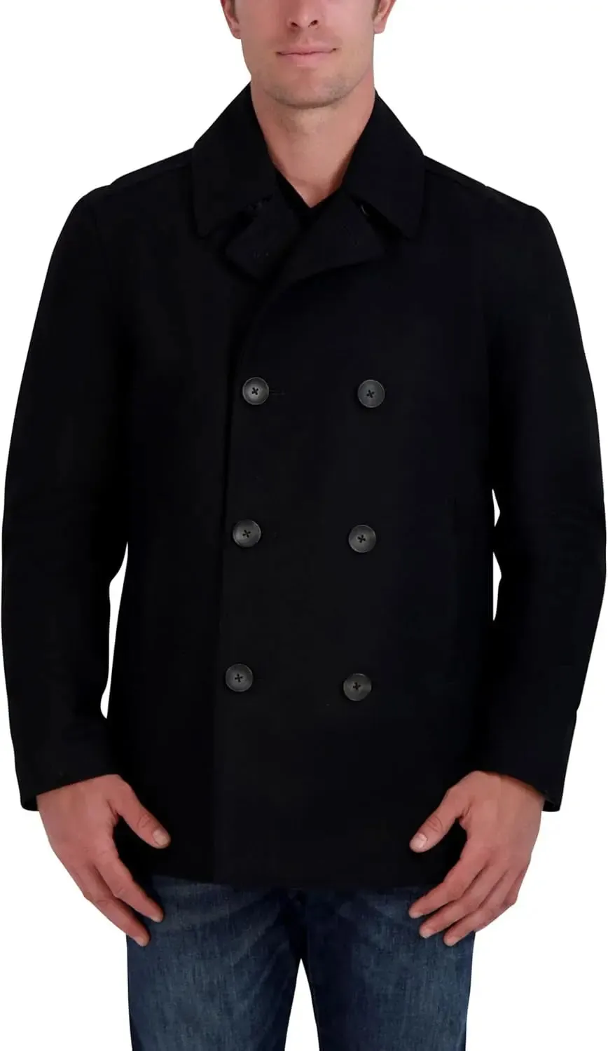 Plus Sized Men's Peacoat in Wool by Nautica