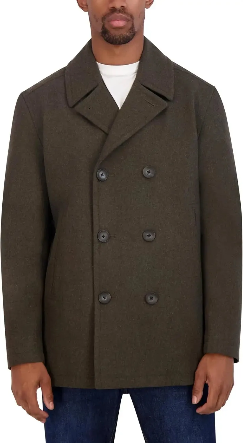 Plus Sized Men's Peacoat in Wool by Nautica