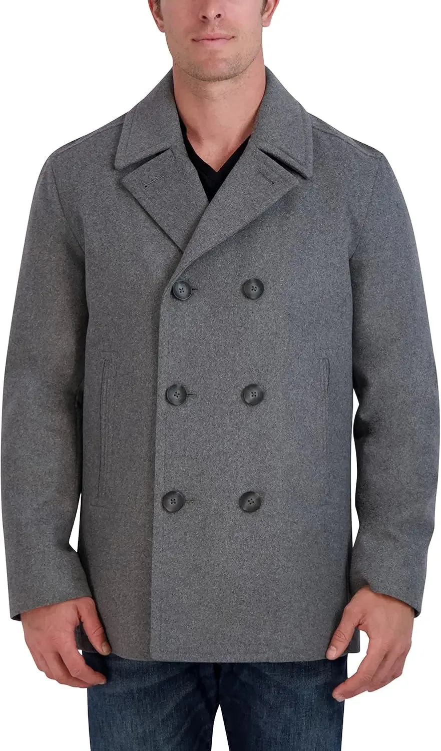 Plus Sized Men's Peacoat in Wool by Nautica