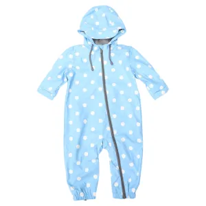 Polkadot Colour Change Rain Suit - Blue