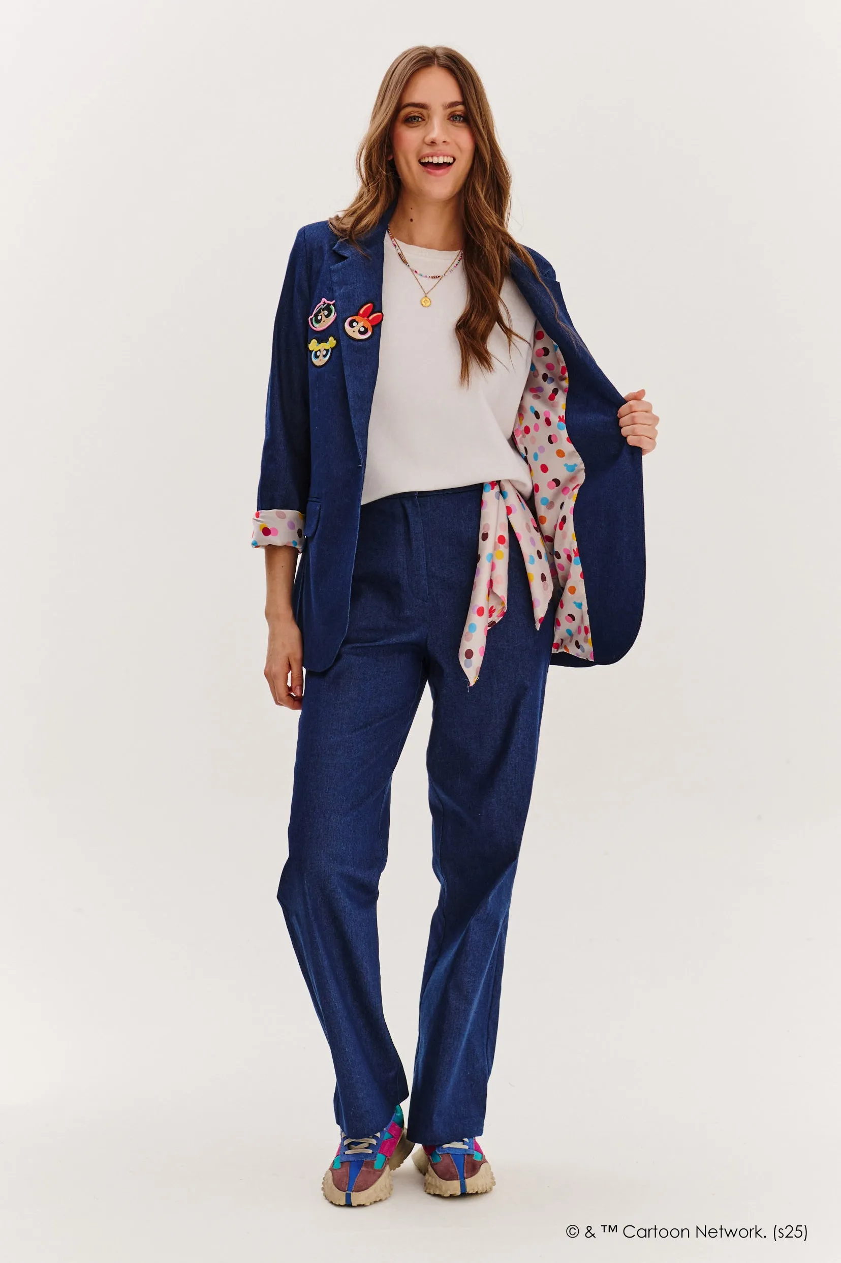 Powerpuff Girls wide denim pants