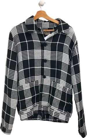 PRÉVU Black and White Checked Jacket UK L