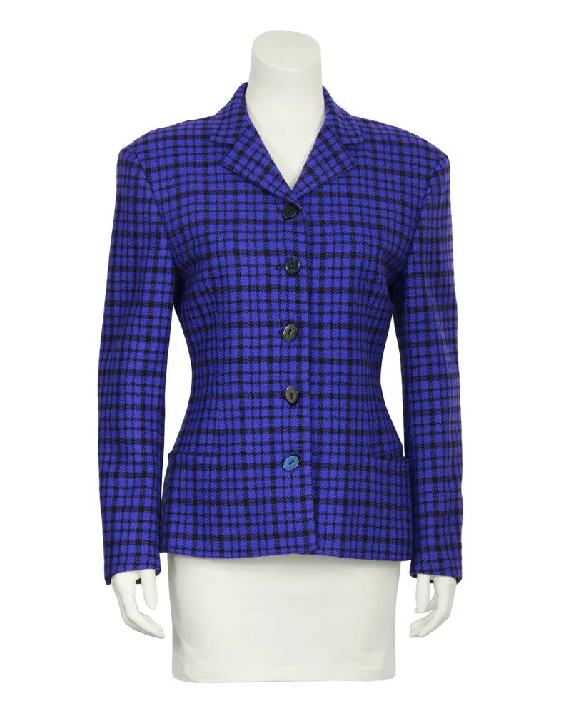Purple and Black Blazer