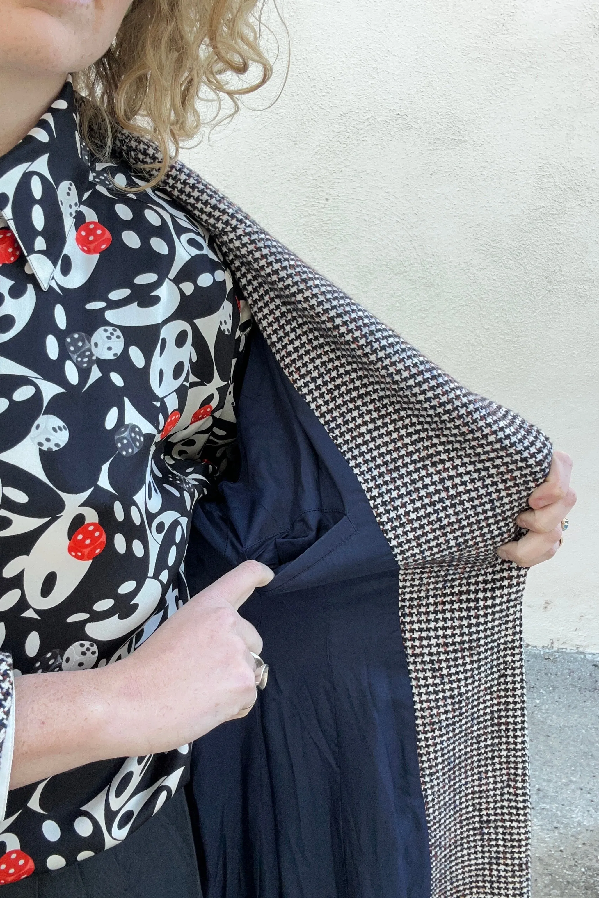 Rachel Comey Houndstooth Wool Coat