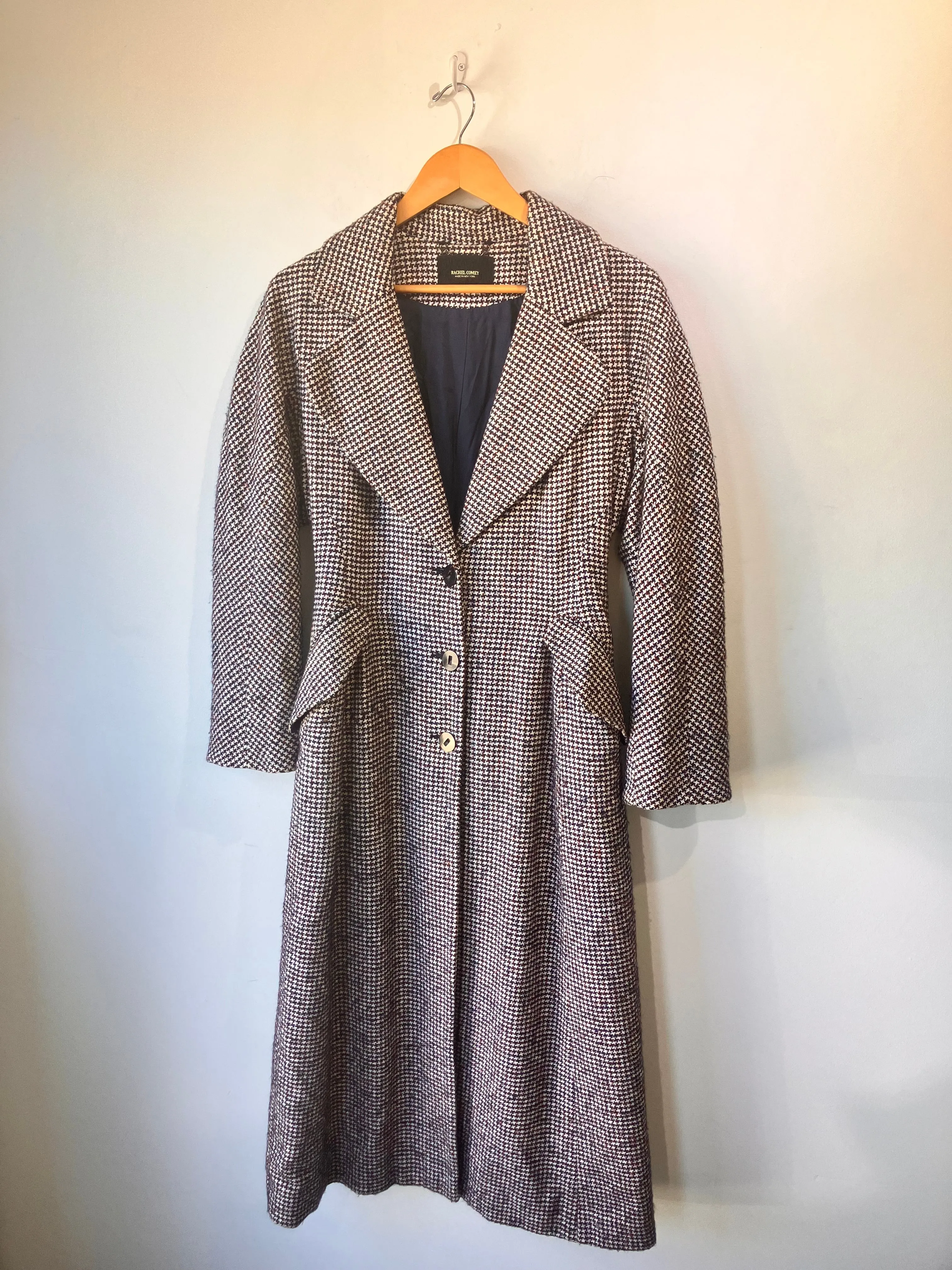 Rachel Comey Houndstooth Wool Coat