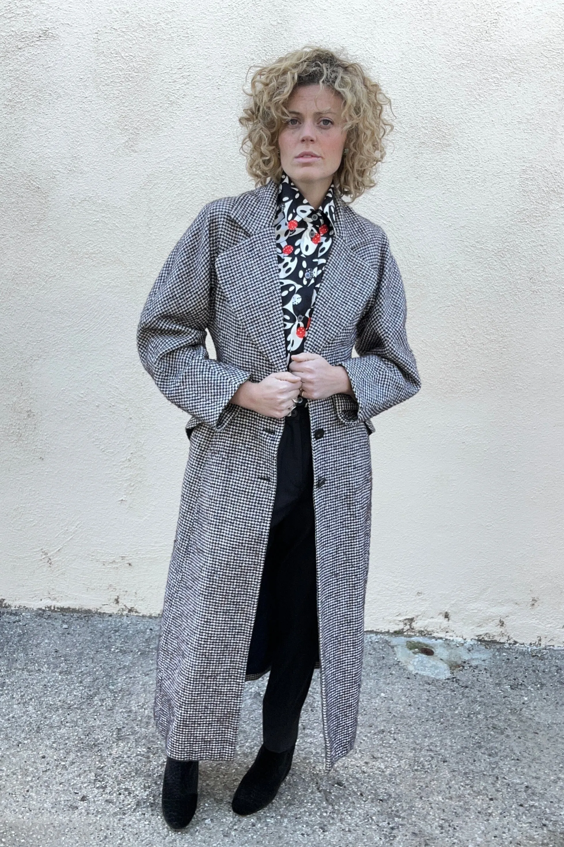 Rachel Comey Houndstooth Wool Coat