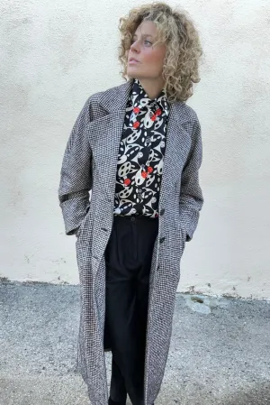 Rachel Comey Houndstooth Wool Coat