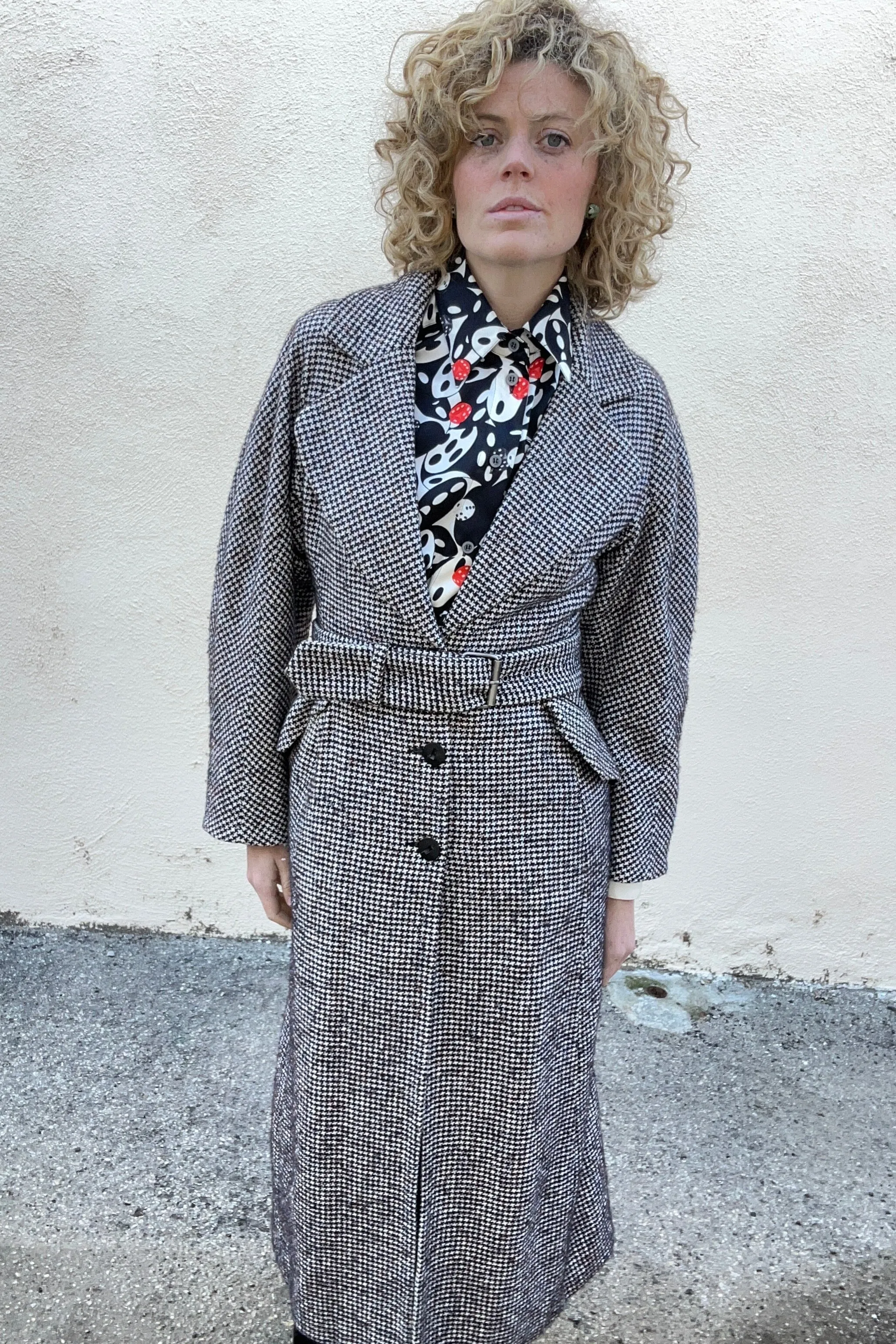 Rachel Comey Houndstooth Wool Coat