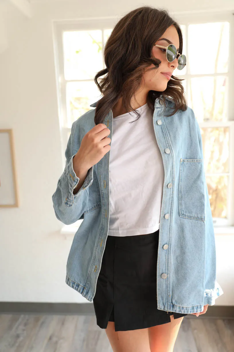RAE: Oversized Denim Jacket