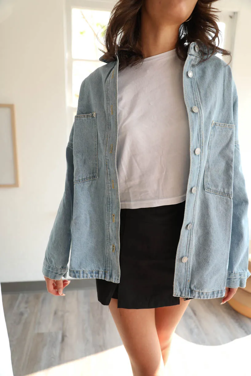 RAE: Oversized Denim Jacket