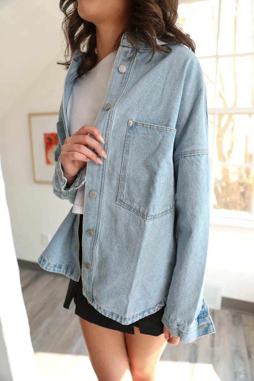 RAE: Oversized Denim Jacket